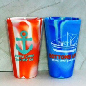Bubba Gump Colorful Silicone Restaurant Souvenir Cups Movie Memento Forrest Gump